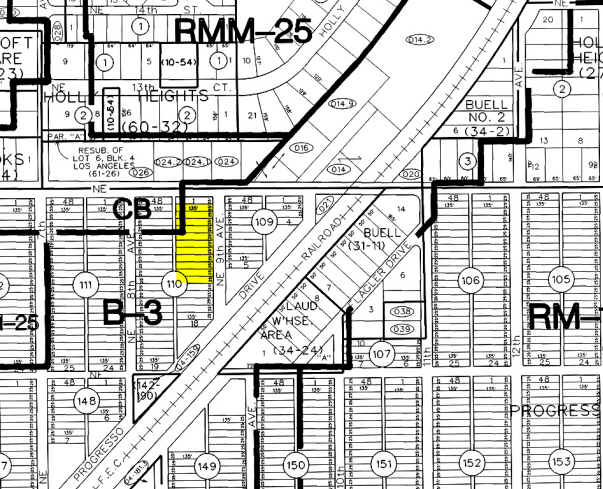 1251-1271 NE 9th Ave, Fort Lauderdale, FL for sale - Plat Map - Image 3 of 3