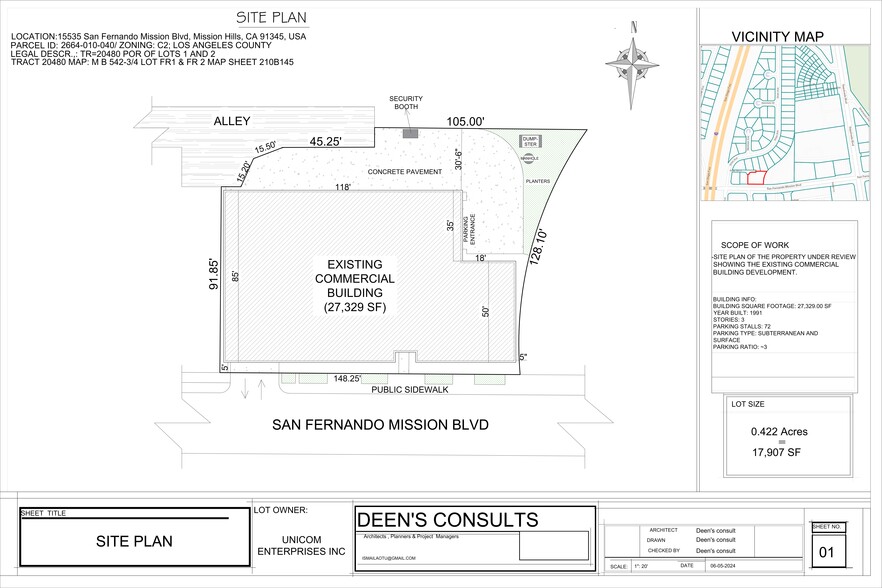 15535 San Fernando Mission Blvd, San Fernando, CA for lease - Site Plan - Image 2 of 21