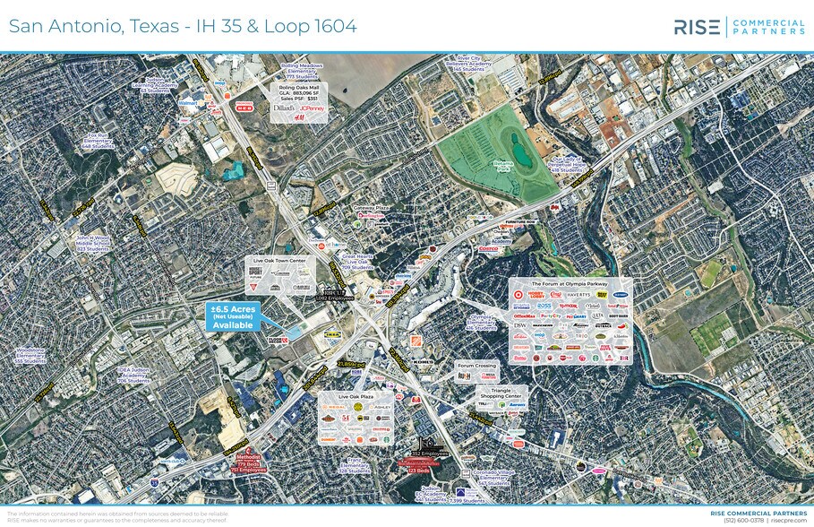 NWQ I-35 & Loop 1604 W, Live Oak, TX for sale - Aerial - Image 3 of 4