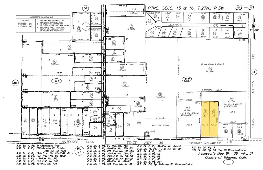 22686-22690 Antelope Blvd, Red Bluff, CA for sale - Plat Map - Image 1 of 1