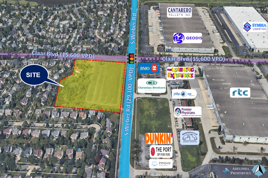 S Weber Rd and Claar Blvd, Bolingbrook, IL for sale - Building Photo - Image 2 of 7