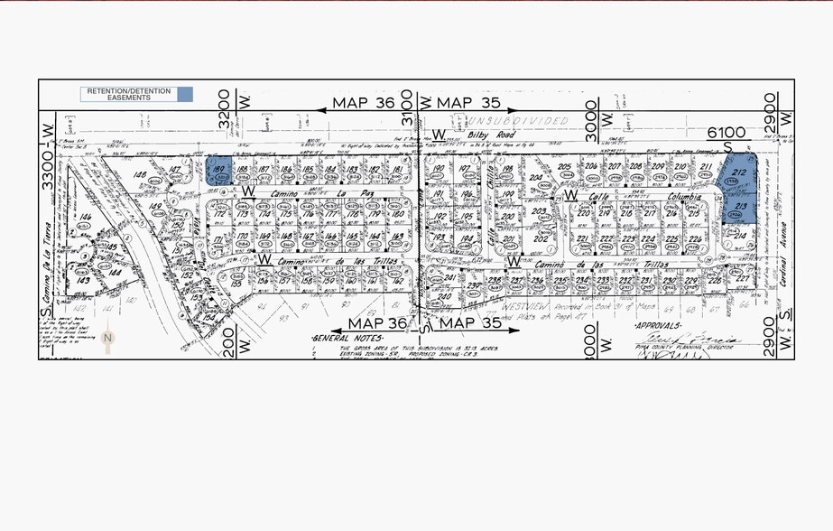 SWC Cardinal Ave & Bilby Rd, Tucson, AZ for sale - Plat Map - Image 3 of 4