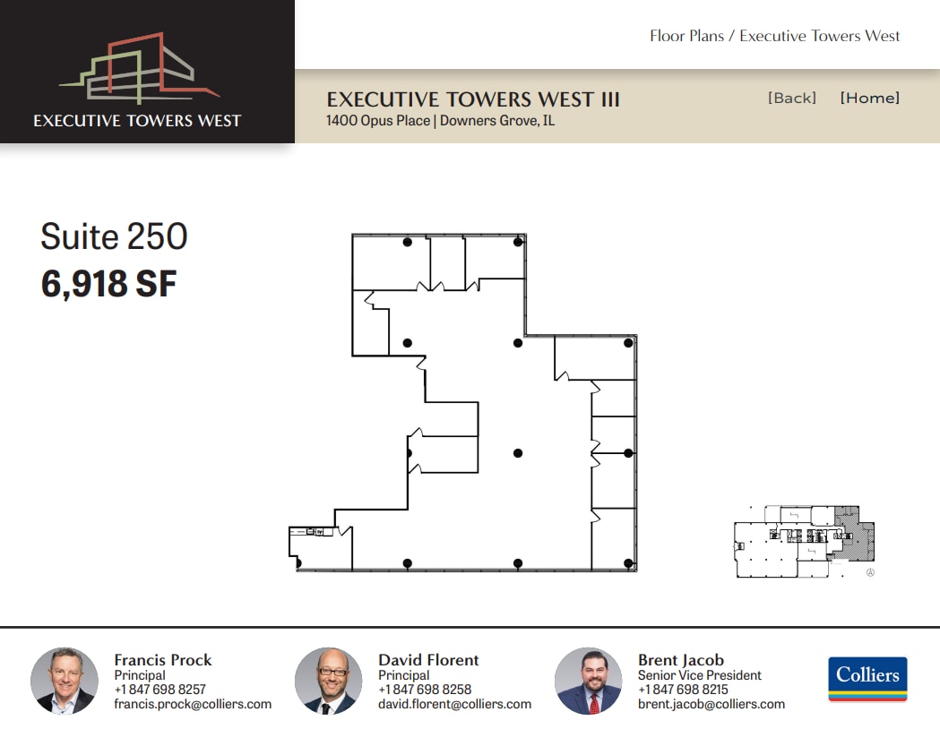 1400 Opus Pl, Downers Grove, IL for lease Floor Plan- Image 1 of 1