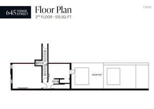 645 Yonge St, Toronto, ON for lease Floor Plan- Image 1 of 4