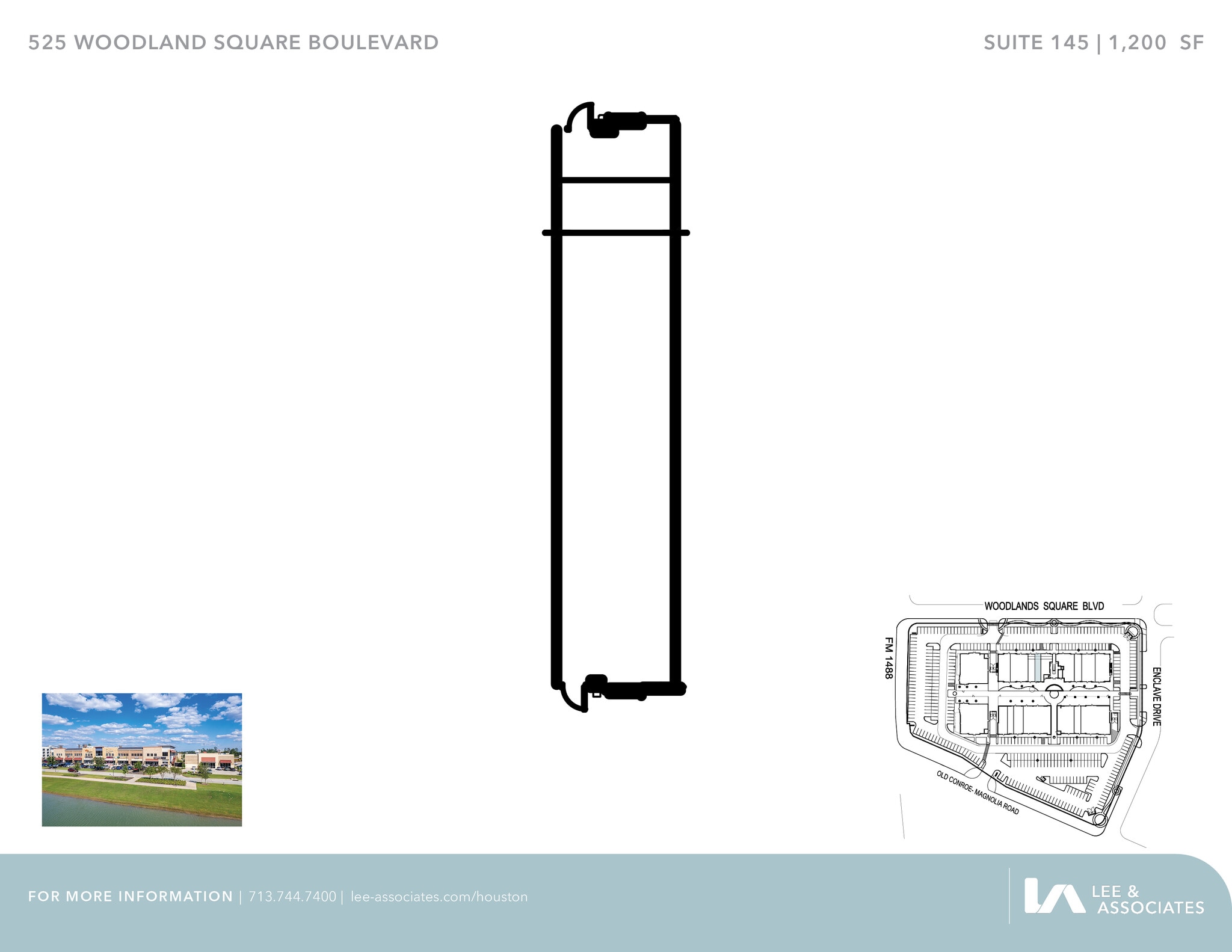 525 Woodland Square Blvd, Conroe, TX for lease Floor Plan- Image 1 of 1