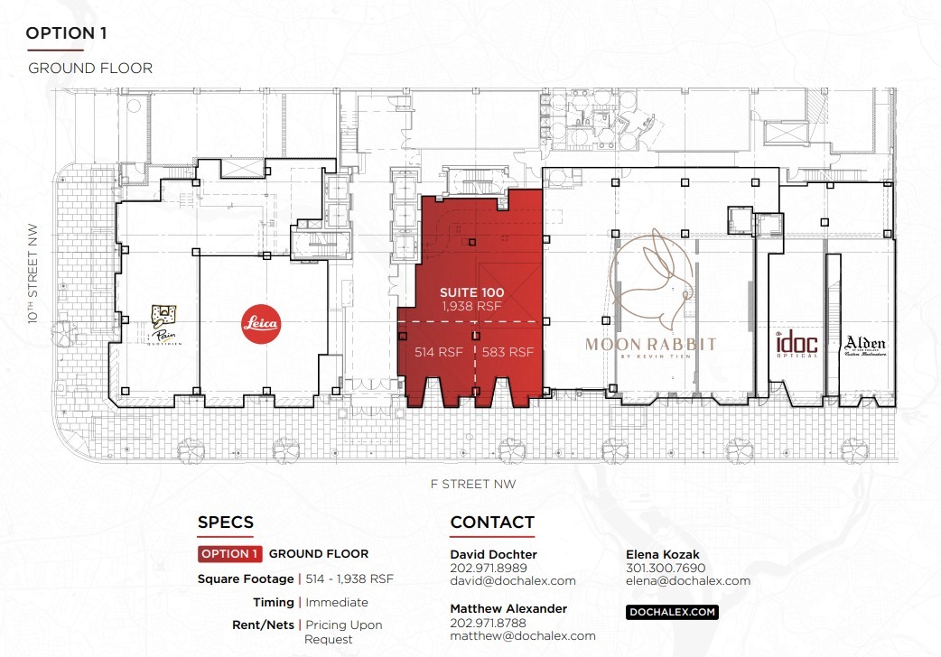 975 F St NW, Washington, DC for lease Floor Plan- Image 1 of 2