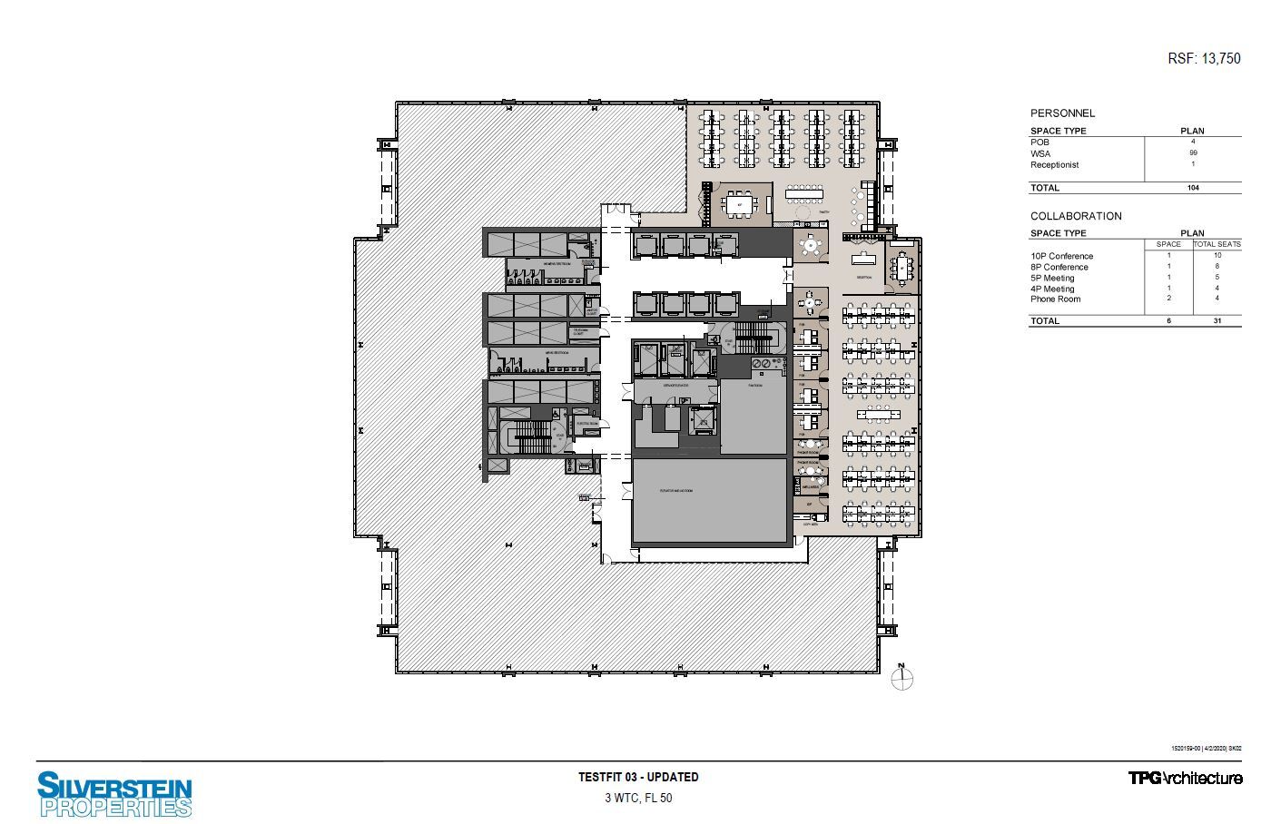 3 World Trade Center, New York, NY for lease Floor Plan- Image 1 of 1