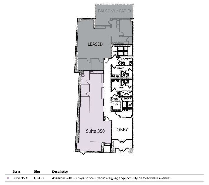 7514 Wisconsin Ave, Bethesda, MD for lease Floor Plan- Image 1 of 1