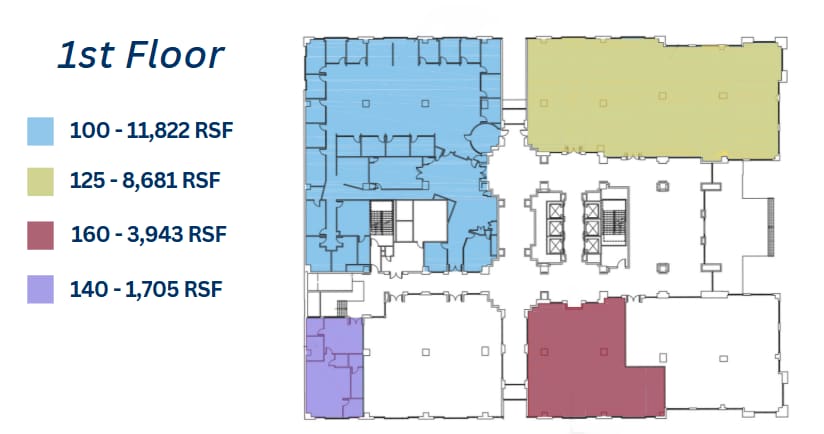 1 W Fourth St, Winston-Salem, NC for lease Floor Plan- Image 1 of 5