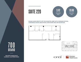 700 N Brand Blvd, Glendale, CA for lease Floor Plan- Image 1 of 1