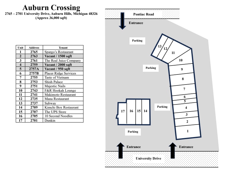 2721-2767 University Dr, Auburn Hills, MI for lease Floor Plan- Image 1 of 1