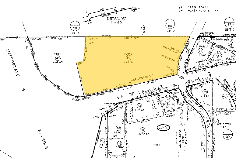 2680-2700 Via de la Valle, Del Mar, CA for lease - Plat Map - Image 2 of 9