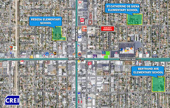 7345 Canby Ave, Reseda, CA - aerial  map view - Image1