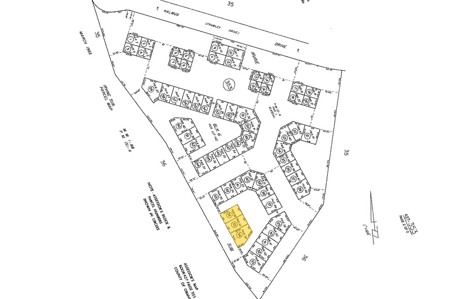 151 Kalmus Dr, Costa Mesa, CA for lease - Plat Map - Image 2 of 8