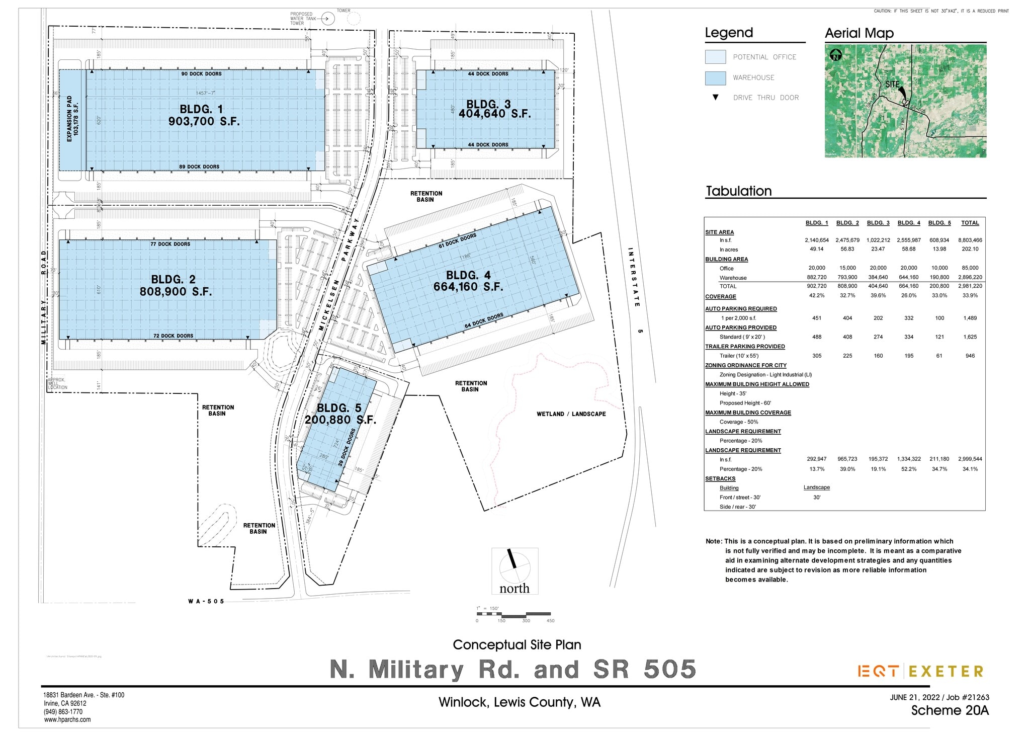 EQT Exeter I-5 Gateway, Winlock, WA for lease Site Plan- Image 1 of 1