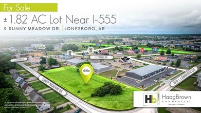 2420 Sunny Meadow Dr, Jonesboro, AR - AERIAL  map view - Image1