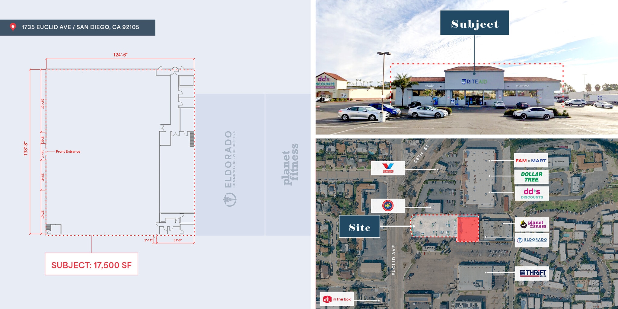 1735 Euclid Ave, San Diego, CA for lease Floor Plan- Image 1 of 2
