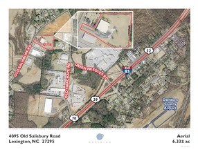 4095 Old Salisbury Rd, Lexington, NC - AERIAL map view