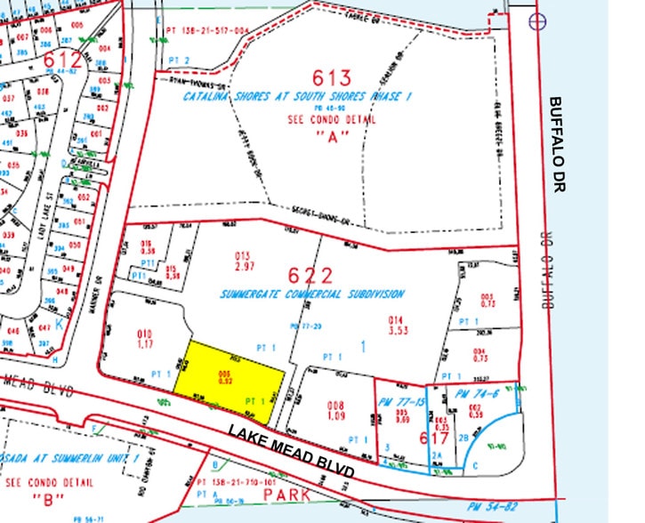 7676 W Lake Mead Blvd, Las Vegas, NV for lease - Plat Map - Image 3 of 8