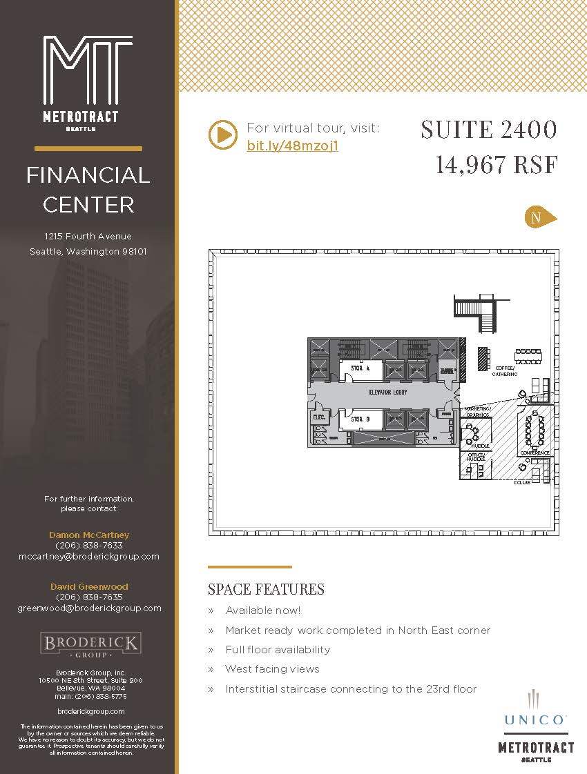 1215 4th Ave, Seattle, WA for lease Floor Plan- Image 1 of 1