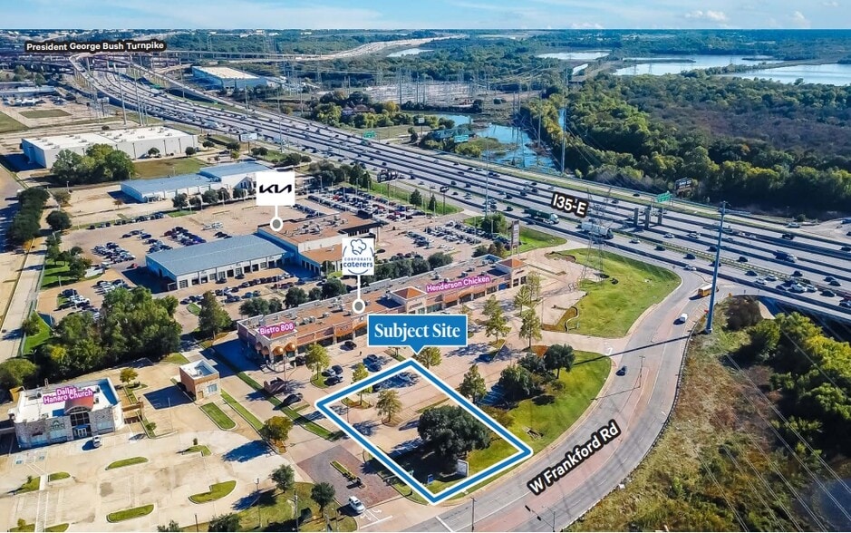 1837 W Frankford Rd, Carrollton, TX for lease - Aerial - Image 2 of 3