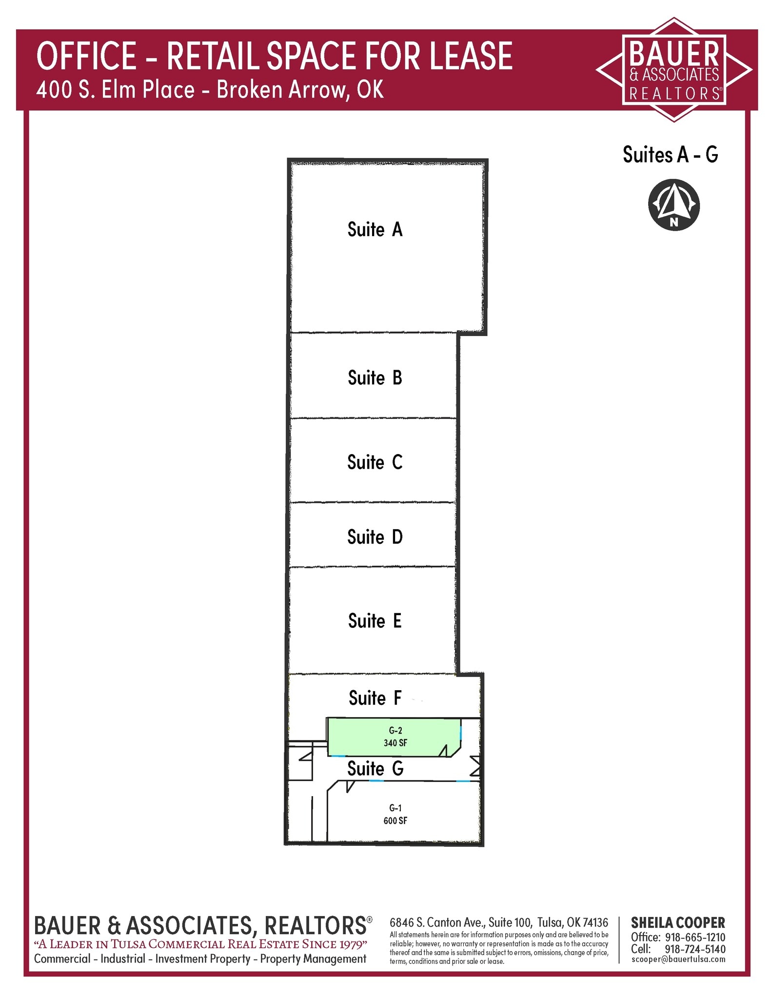 400 S Elm Plz, Broken Arrow, OK for lease Site Plan- Image 1 of 1