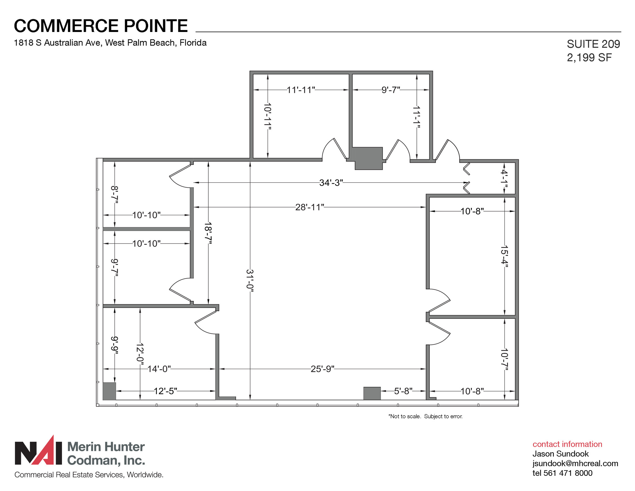 1818 S Australian Ave, West Palm Beach, FL for lease Floor Plan- Image 1 of 5