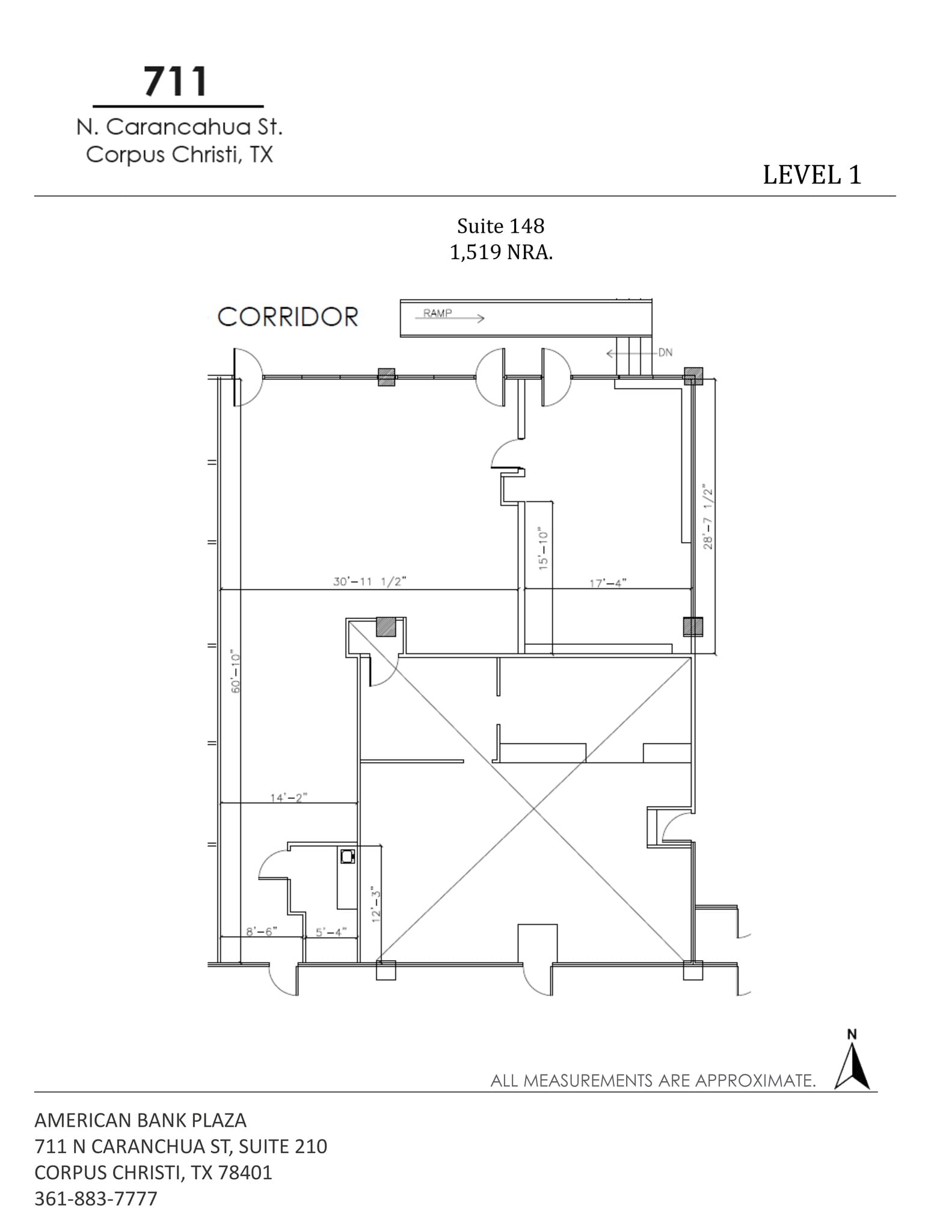 711 N Carancahua St, Corpus Christi, TX for lease Site Plan- Image 1 of 8