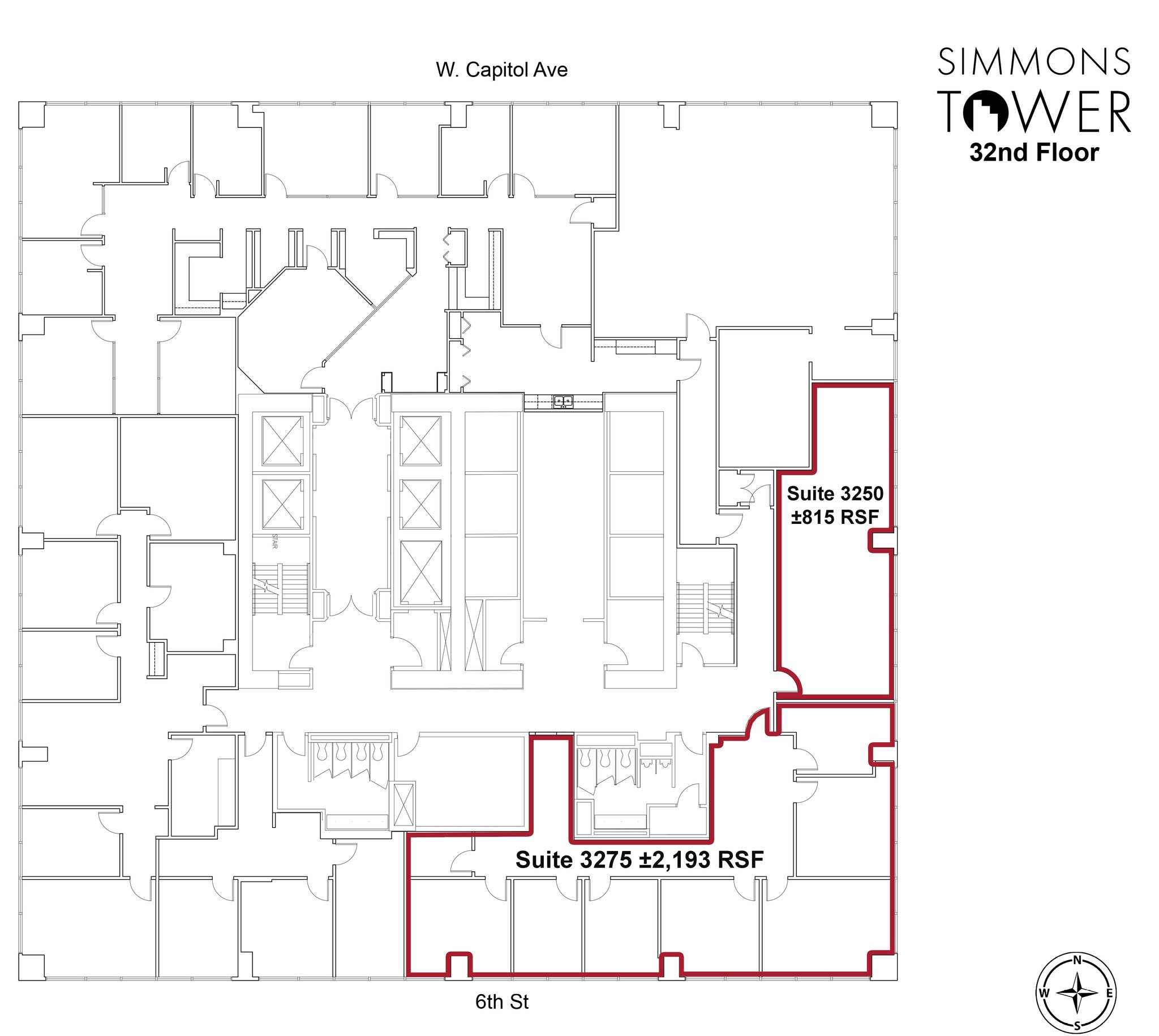 425 W Capitol Ave, Little Rock, AR for lease Floor Plan- Image 1 of 3