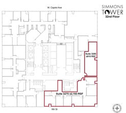 425 W Capitol Ave, Little Rock, AR for lease Floor Plan- Image 1 of 3