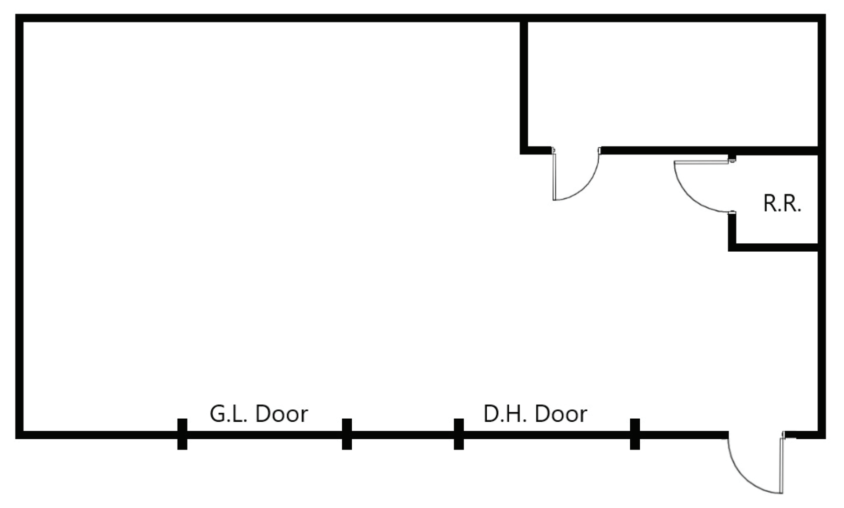 1832-1833 Stella St, Fort Worth, TX for lease Floor Plan- Image 1 of 1