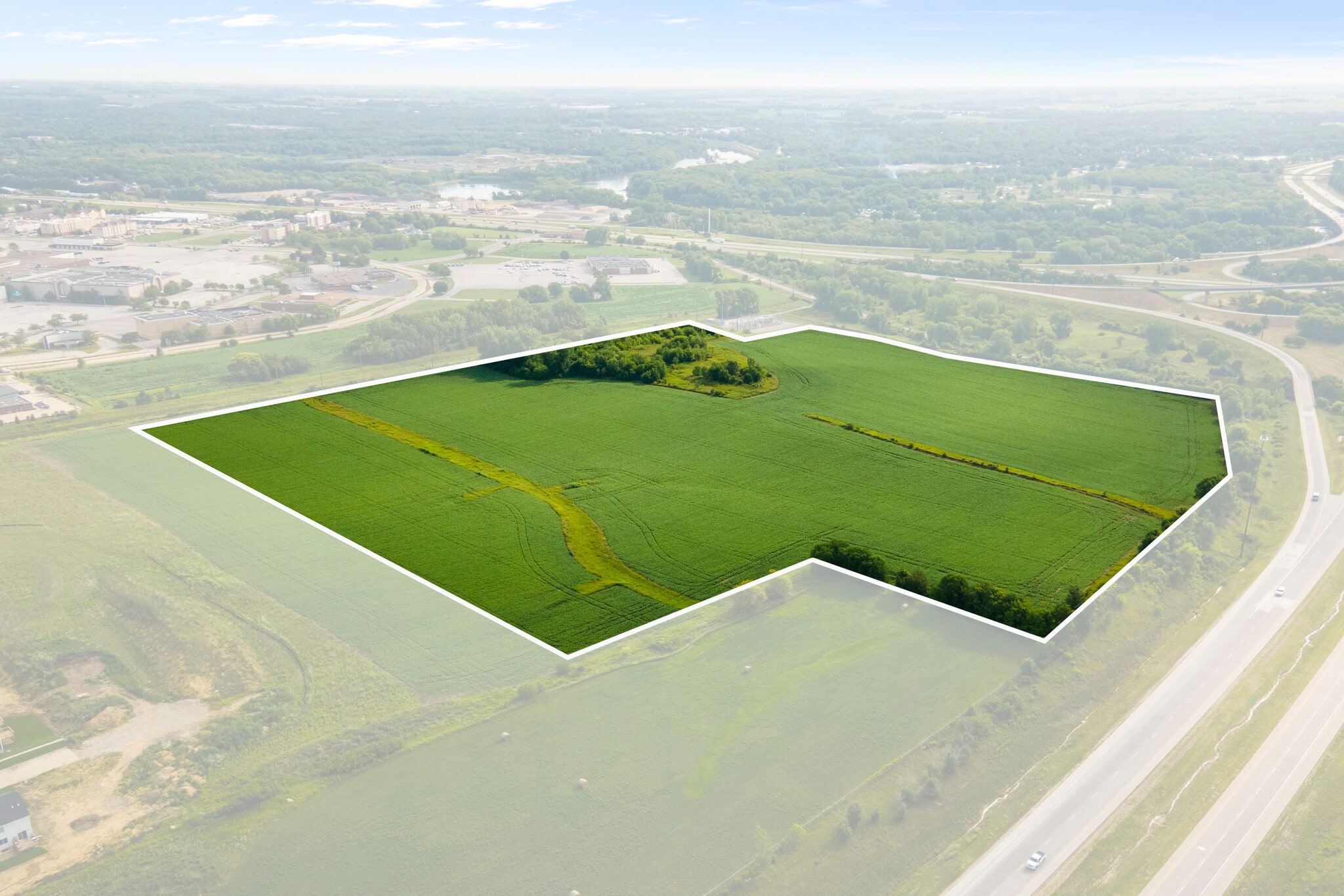 La Porte Road / Hess Road, Waterloo, IA for sale Aerial- Image 1 of 11