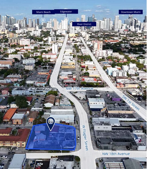 1779 W Flagler Street portfolio of 2 properties for sale on LoopNet.com - Aerial - Image 2 of 5