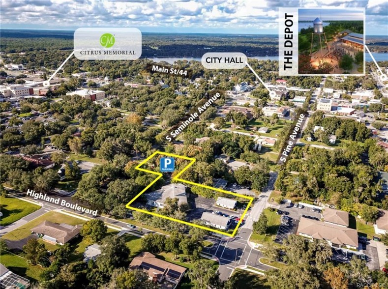 202 W Highland Blvd, Inverness, FL for lease - Aerial - Image 3 of 12