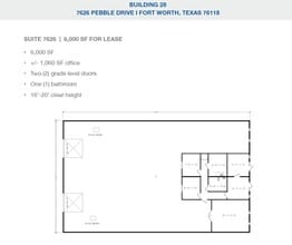 2501-2519 Gravel Dr, Fort Worth, TX for lease Floor Plan- Image 1 of 1