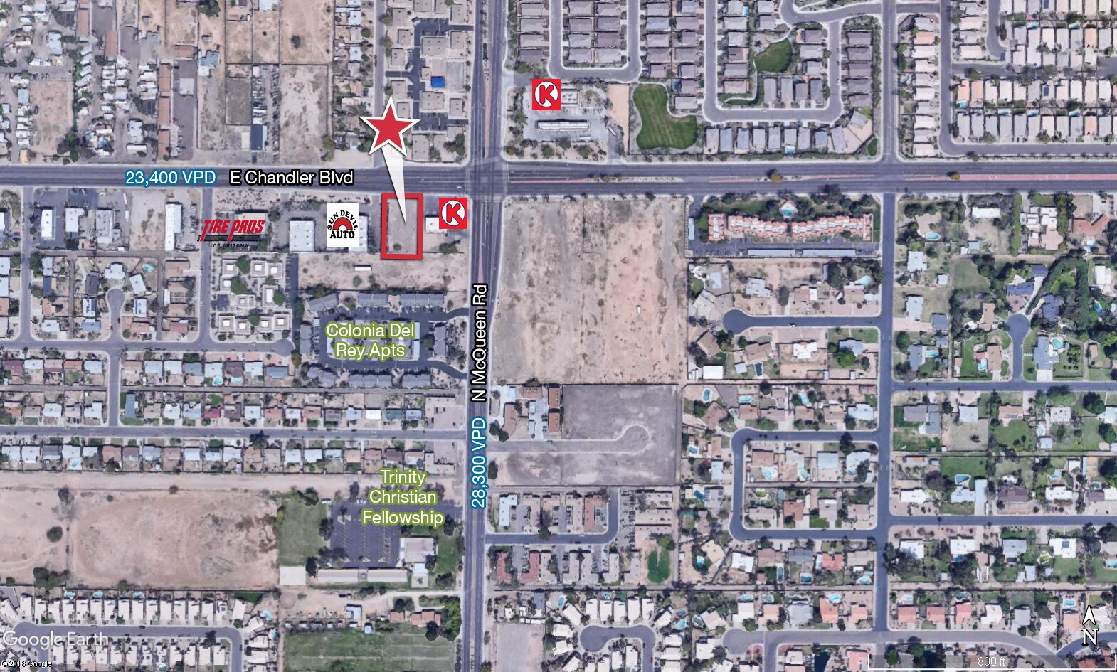 SWC of Chandler & McQueen, Chandler, AZ 85225 Land for Sale