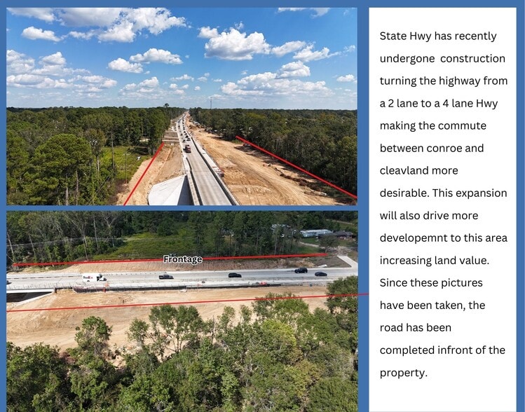 SH 105, Cut And Shoot, TX for sale - Aerial - Image 3 of 13