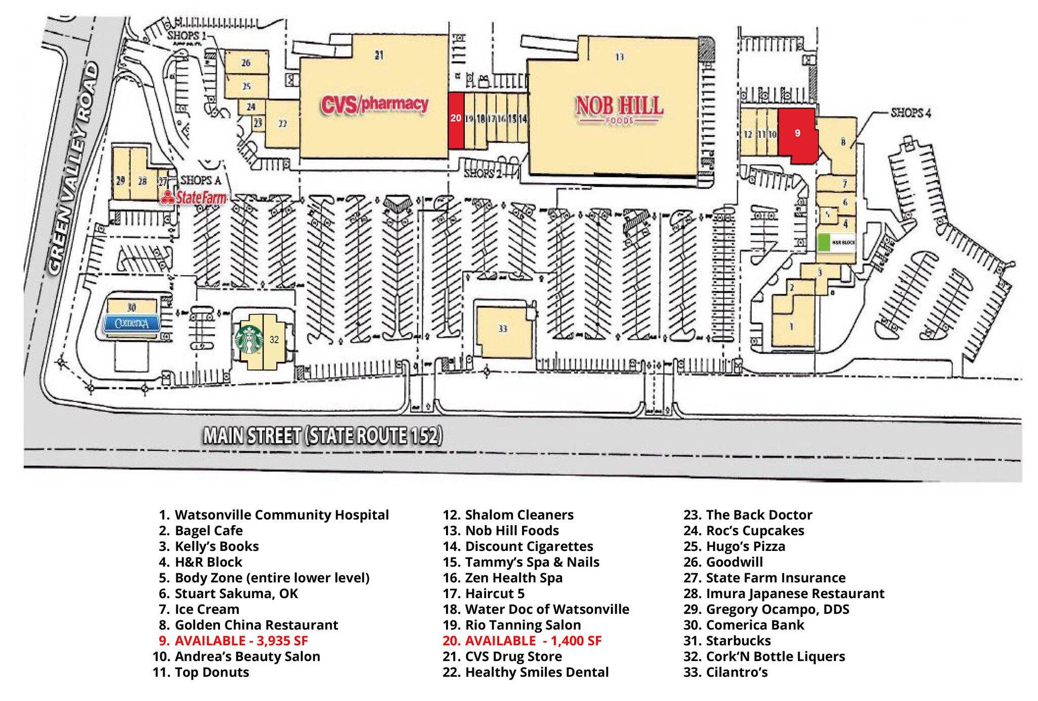 1820-1998 Main St, Watsonville, CA for lease Site Plan- Image 1 of 1