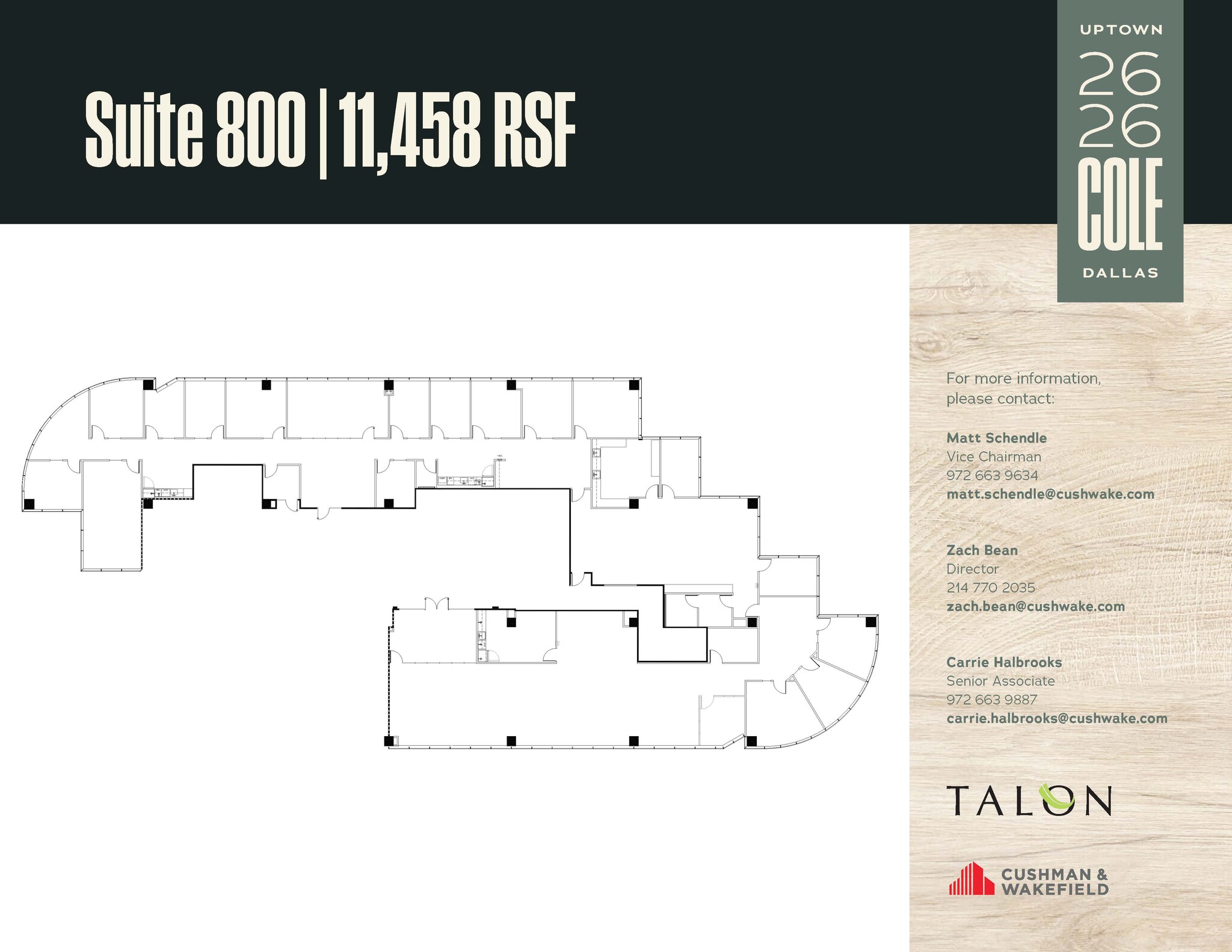 2626 Cole Ave, Dallas, TX for lease Floor Plan- Image 1 of 1