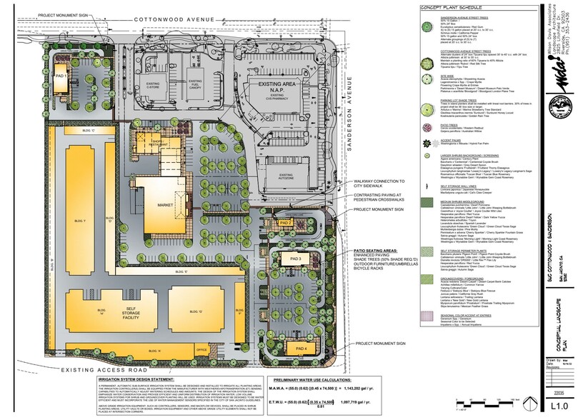 SWC S Sanderson Ave & Cottonwood Ave, San Jacinto, CA for sale - Site Plan - Image 2 of 4