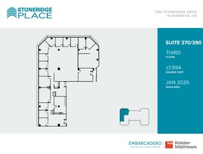 7901 Stoneridge Dr, Pleasanton, CA for lease Floor Plan- Image 2 of 2