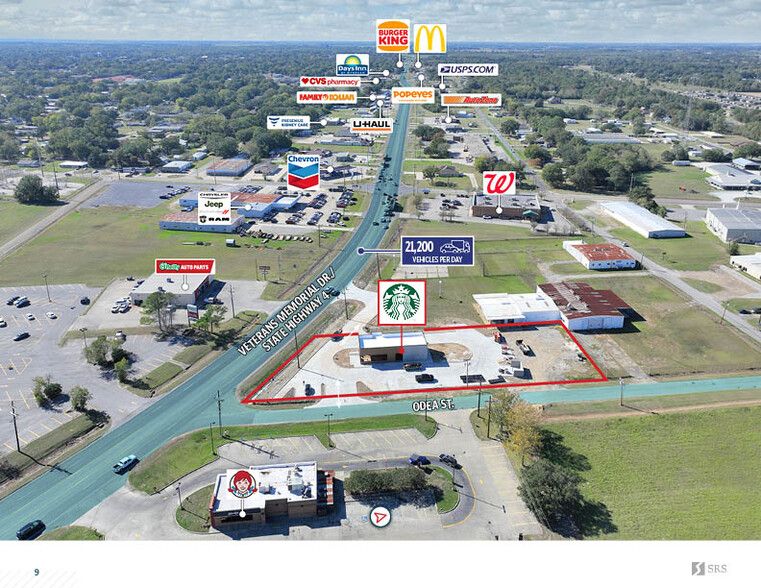 Veterans Memorial Drive & Odea Street, Abbeville, LA for sale - Aerial - Image 3 of 8