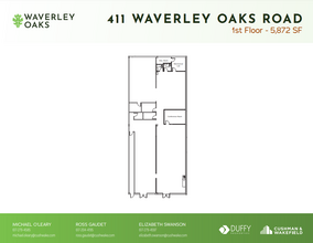 411 Waverley Oaks Rd, Waltham, MA for lease Floor Plan- Image 1 of 1