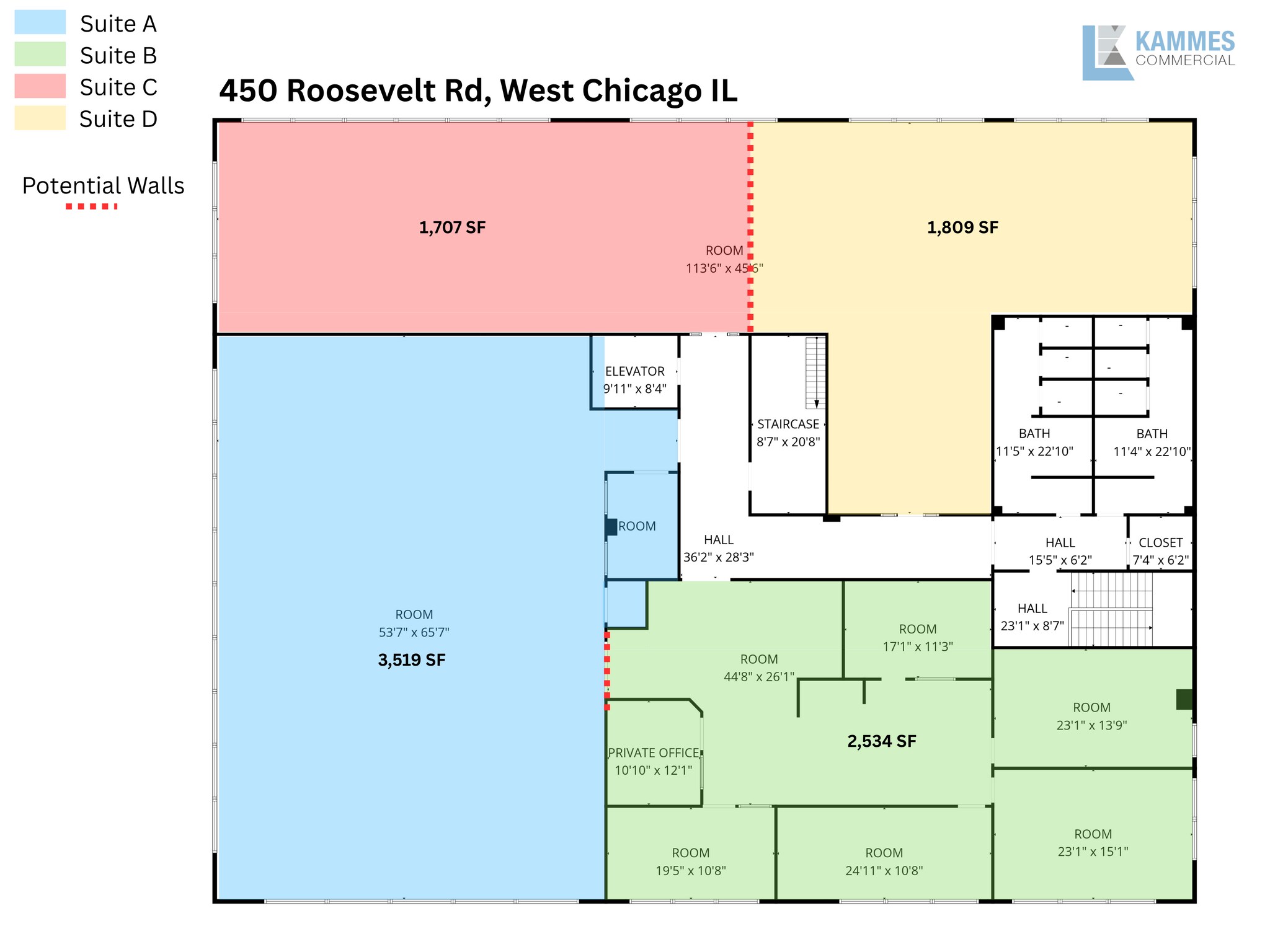 450-480 E Roosevelt Rd, West Chicago, IL for lease Interior Photo- Image 1 of 11