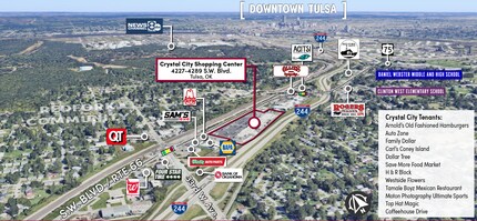 4227-4289 Southwest Blvd, Tulsa, OK - Aerial map view - Image1