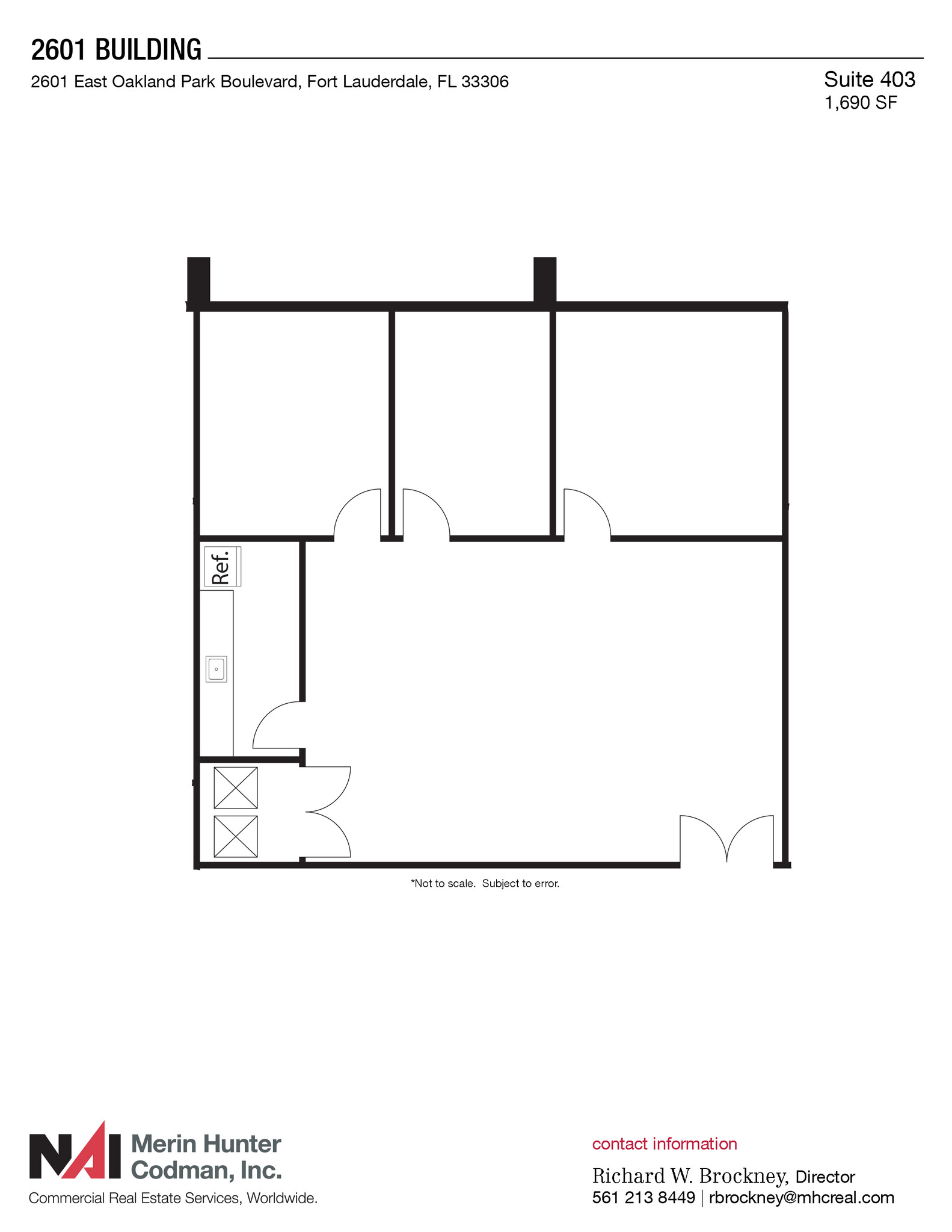 2601 E Oakland Park Blvd, Fort Lauderdale, FL for lease Floor Plan- Image 1 of 1