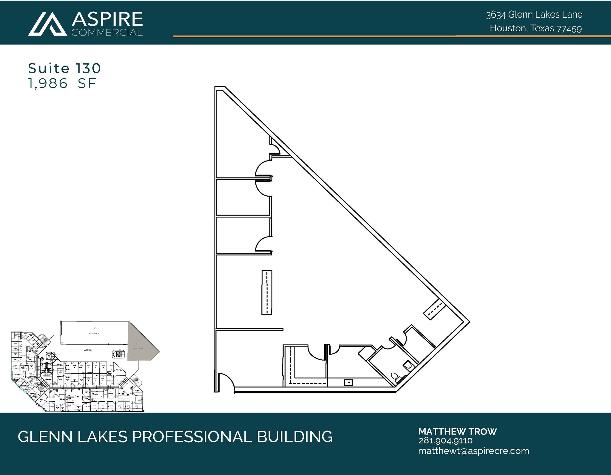 3634 Glenn Lakes Lane, Missouri City, TX for lease Floor Plan- Image 1 of 1