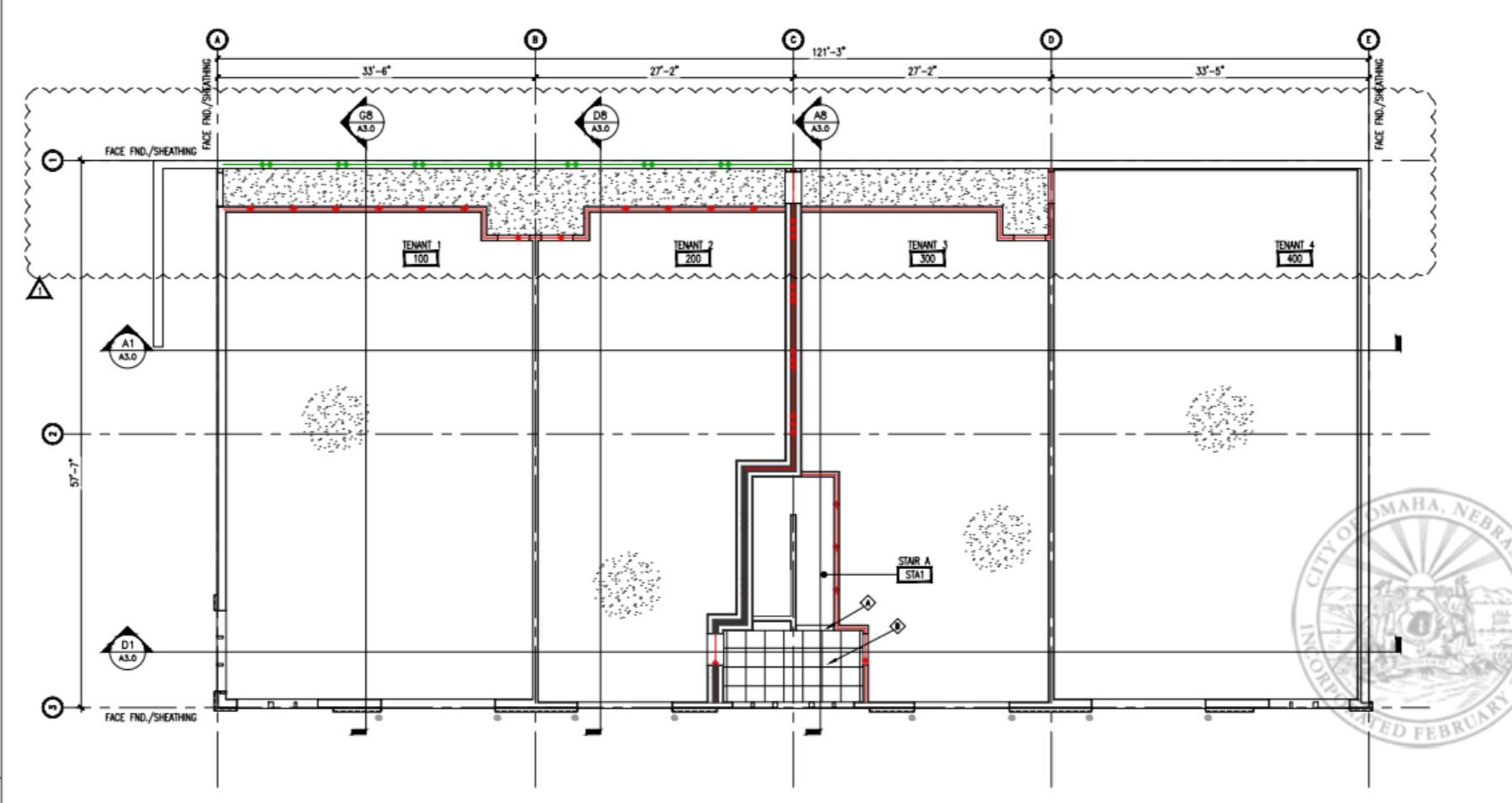 8114 Maple St, Omaha, NE for lease Floor Plan- Image 1 of 2