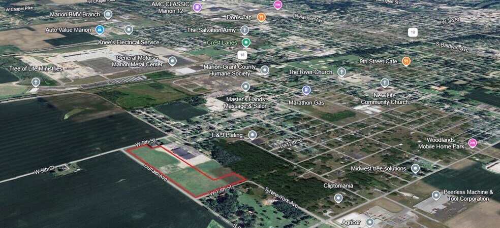 W. 9th St., Marion, IN for sale - Aerial - Image 2 of 3