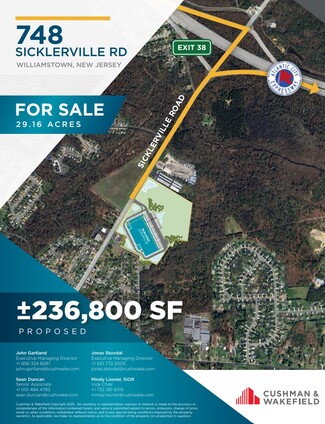 More details for 748 Sicklerville Rd, Williamstown, NJ - Land for Sale